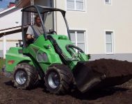 Avant with bucket attachment